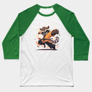karate raccoon Baseball T-Shirt